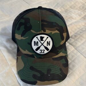 Camo MN Minnesota Sota Shop Trucker Hat Lake